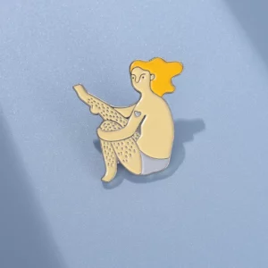 Pin's body positive « Mon corps, mes poils »